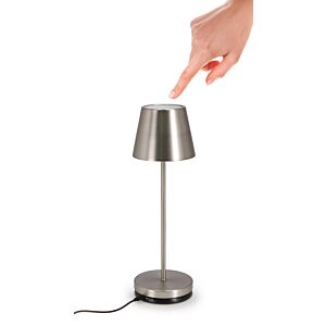 Led stolna lampa ETNA srebrna H38