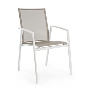 BIZZOTTO Stol CRUISE z rokonasloni beli GK50