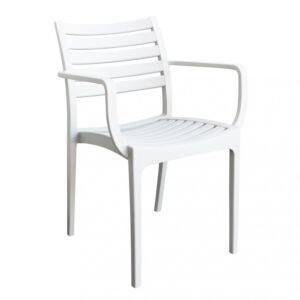 Vrtna stolica EVELINE – bijela HF807214-BIAN