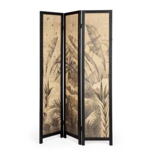 BIZZOTTO paravan 3-delni NARIKO bamboo 120×180 cm