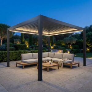 BIOKLIMATSKA PERGOLA 3 X 4 MOTORIZIRANA Z LED