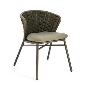 Vrtna stolica HARLOW maslinaste boje QS24