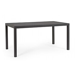 BIZZOTTO Vrtna jedilna miza HILDE 150X80 antracit LH32