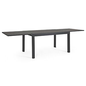 BIZZOTTO Raztegljiva miza CLIV – antracit (aluminij), 135/270×90