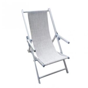 LEŽALJKA ZA PLAŽU OD TEKSTILA S NASLONIMA ZA RUKE