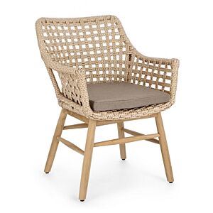 Vrtna fotelja WILSON u prirodnoj boji