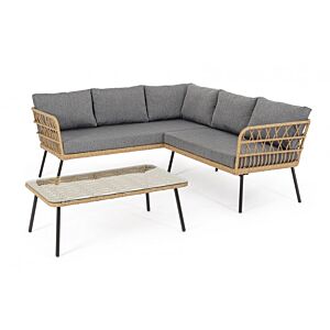 Kutna vrtna garnitura SET BURREL NATURALE