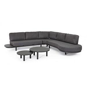 BIZZOTTO Vrtna kotna garnitura HERCULES antracit aluminij in antracit blazine – WG21