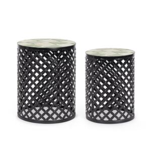 BIZZOTTO set 2 okroglih mizic LOIRE