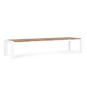 Raztegljiva vrtna miza CAMERON 253/319/384X110 bela GK50