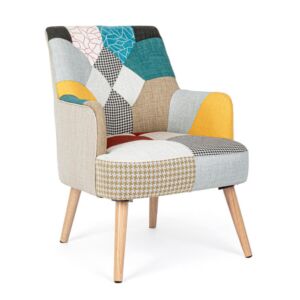 BIZZOTTO oblazinjen fotelj GALATEA patchwork