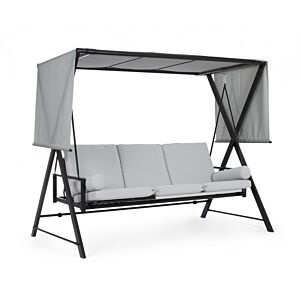 Vrtna ljuljačka trosjed POMPEI s jastucima i platnenim krovom