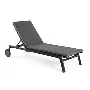 Ležaljka JALISCO s kotačima u antracit boji WG21