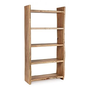 Regal ENEAS od prirodnog drva s metalnom bazom