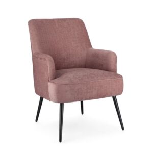 BIZZOTTO oblazinjen fotelj ERNESTINE dark rose