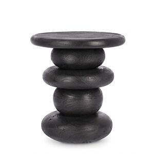 Klub stolić za kavu LOPEZ D40 crni