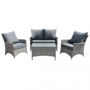 VRTNA SEDEŽNA GARNITURA PARAGUAY Z BLAZINAMI WI-806881-GREY Paraguay