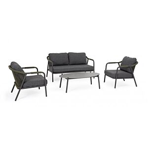 Vrtna garnitura SET4 MIRAVET antracit/zelena