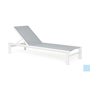 Ležaljka SKIPPER s kotačićima bijela YK11