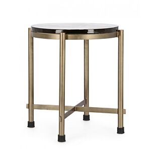 Klubska mizica ZAYLA v medeninasti barvi H50