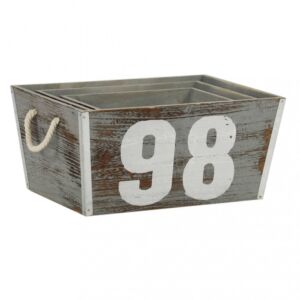 SET OD 3 DRVENE KUTIJE ZOE