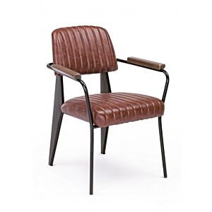 BIZZOTTO VINTAGE TEMNO ORANŽEN STOL NELLY C-BR