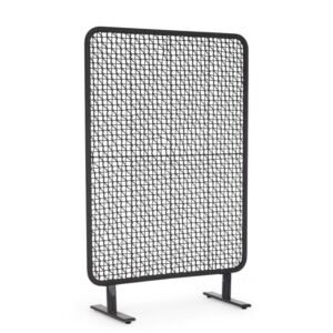 BIZZOTTO paravan 3-delni BABILO antracit-črn 120×180 cm