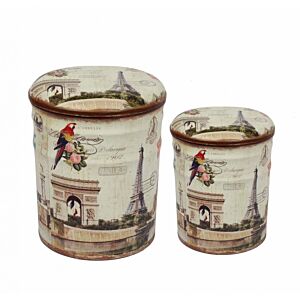 SET OD 2 PARIS OKRUGLA POSUDA POUF