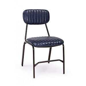 BIZZOTTO Jedilni stol DEBBIE moder VINTAGE