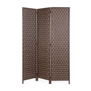 BIZZOTTO paravan 3-delni JORAH rjava barva 135×180H