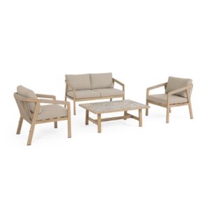 BIZZOTTO vrtna garnitura z blazinami SET4 KALIMERA Desert KD