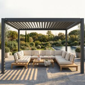 3X4 BIOKLIMATSKA PERGOLA Z DVOJNO LAMELO