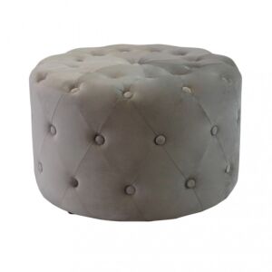 OKRUGLA PUFICA OD BARŠUNA U SVOJOJ BOJI