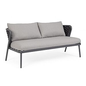 BIZZOTTO Vrtni kavč dvosed HARLOW antracit QS22/GRAPHITE