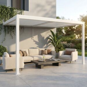 BIOKLIMATSKA PERGOLA 4 X 4 NASLONJENA