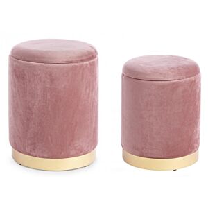 SET2 POLINA ANTIQUE PINK POUF