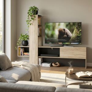 11008244 ORENSE TV STOJALO SIV IN ČRN HRAST