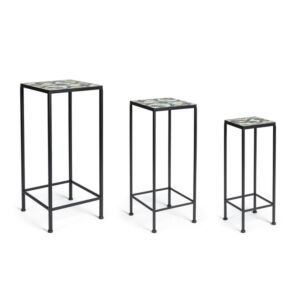 BIZZOTTO set 3 kvadratne klubske mizice POSITANO 