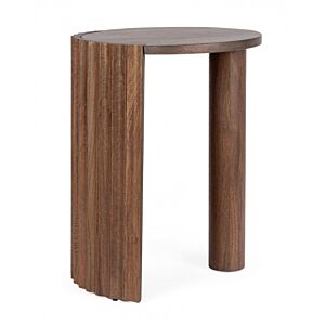 Okrugli stolić od drveta manga ORISSA D50 smeđi