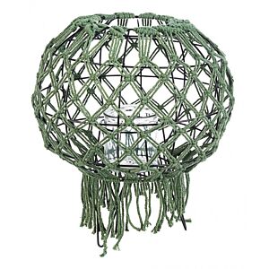 ZELENI MAKRAME LAMPION H38