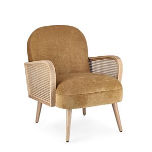 BIZZOTTO Fotelj DALIDA Mustard