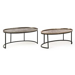 BIZZOTTO SET2 klubske ovalne mizice AMIRA X26 OV