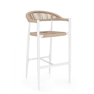 Barska stolica JANDIA bela/bež