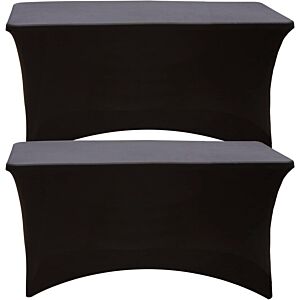 Elastičen prt za catering mizo 122x75x75 cm, črn