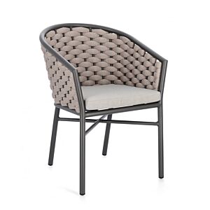 Vrtna fotelja MARGALIDA antracit/khaki - 0666075