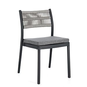 Vrtna stolica ALVIN antracit - svijetlo siva