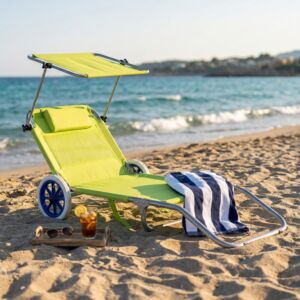 VOZIČEK ZA PLAŽO ZLOŽLJIV S STREHO