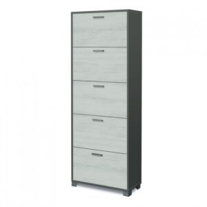 A765TTQB030 OMARICA ZA ČEVLJE 5 VRAT P.29 TITAN IN BELI HRAST