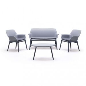 VRTNA GARNITURA LUXOR 2P SA JASTUCIMA GREY