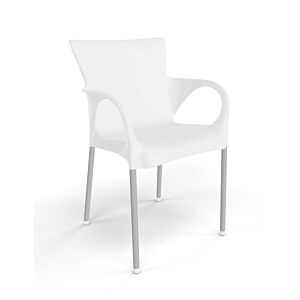 Vrtna stolica Beverly u bijeloj boji